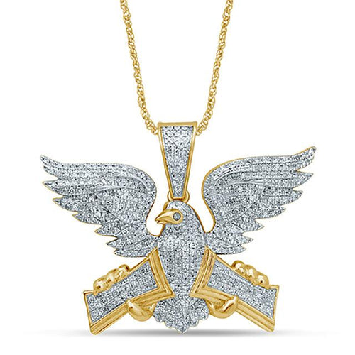 10K 0.74-0.78CT D-EAGLE CHARM - Johnny Dang & Co
