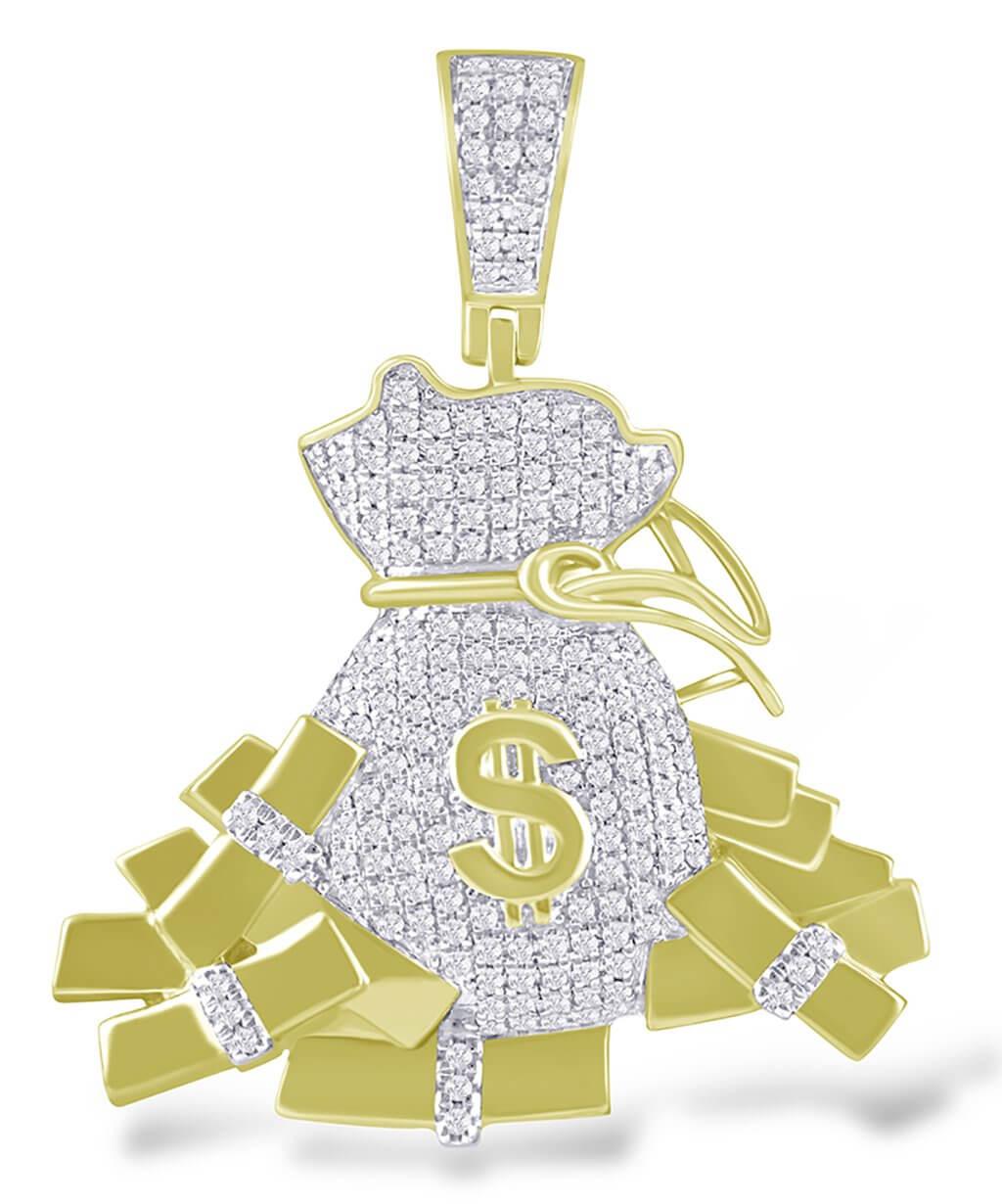 10K 0.95-1.00CT D-MONEY BAG - Johnny Dang & Co