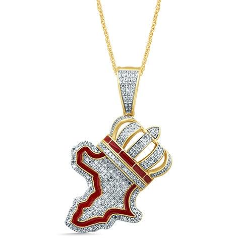 10K 0.53-0.60CT D-MAP 'AFRICA' - Johnny Dang & Co