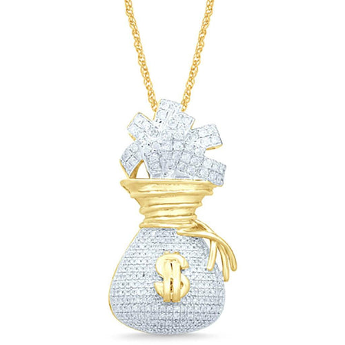 10K 0.87- 0.91CT D-MONEY BAGS - Johnny Dang & Co