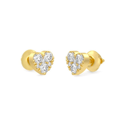 Heart Cluster Earrings - Johnny Dang & Co