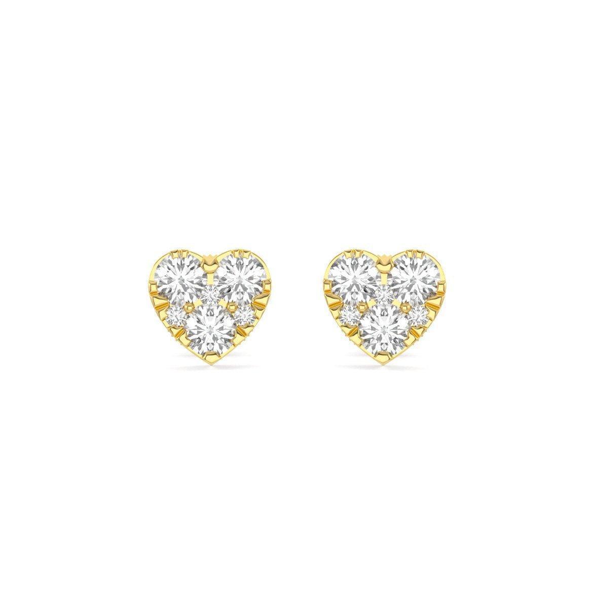 Heart Cluster Earrings - Johnny Dang & Co