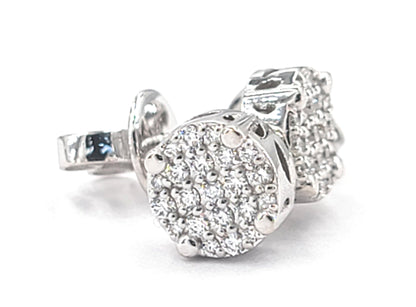 JDTKE3549- Custom Diamond Cluster Earrings - Johnny Dang & Co