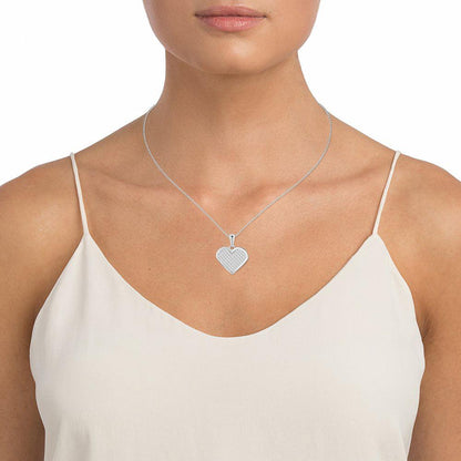 14K 1.00CT Princes cut Dimaond Pendant - Johnny Dang & Co