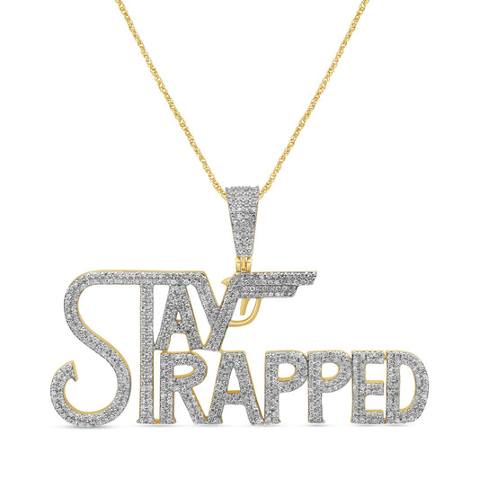 10K 1.14CT D-"STAY STRAPPED " PENDANT - Johnny Dang & Co