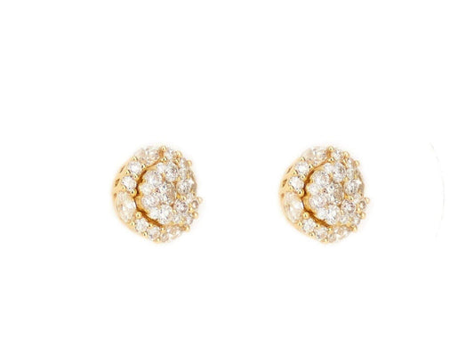 1.2CT Gold Diamond Earrings - Johnny Dang & Co