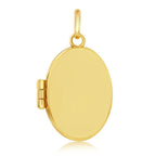 Yellow Gold Polished Oval Locket - 14K Gold - Johnny Dang & Co