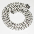 14MM Silver CZ Cuban Link Chain - Johnny Dang & Co