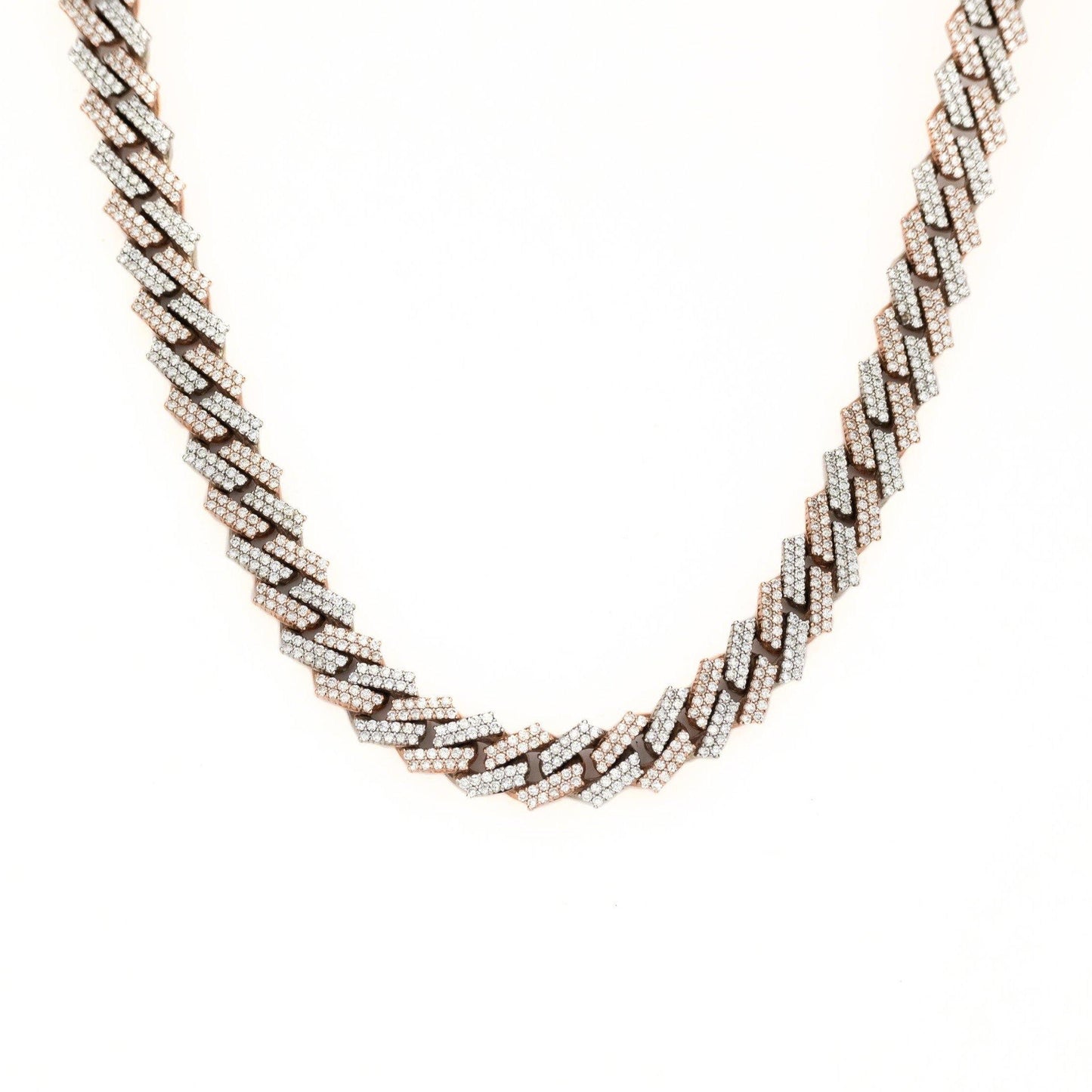 16.5mm 2 Tone Cuban Link Chain - Johnny Dang & Co