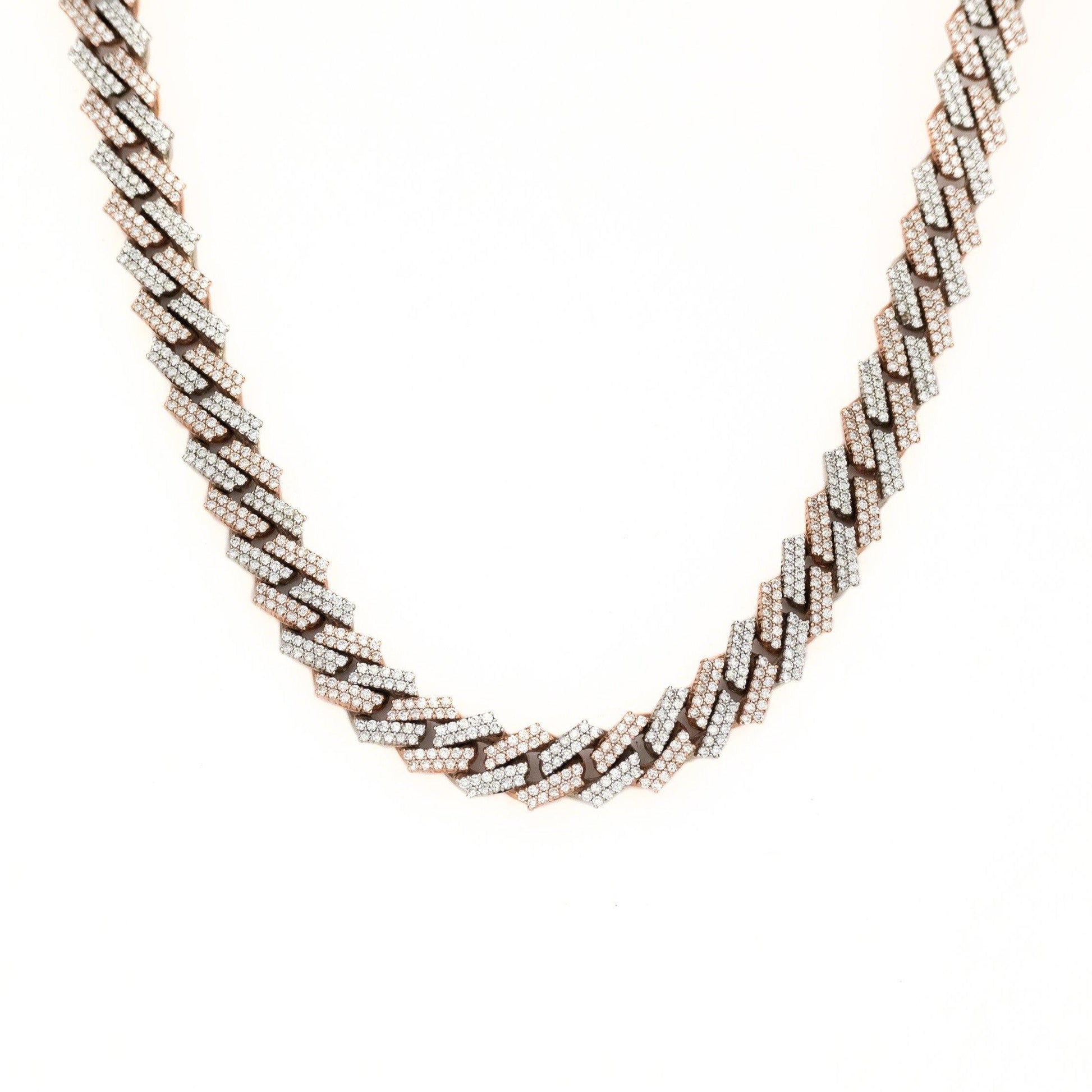 16.5mm 2 Tone Cuban Link Chain - Johnny Dang & Co
