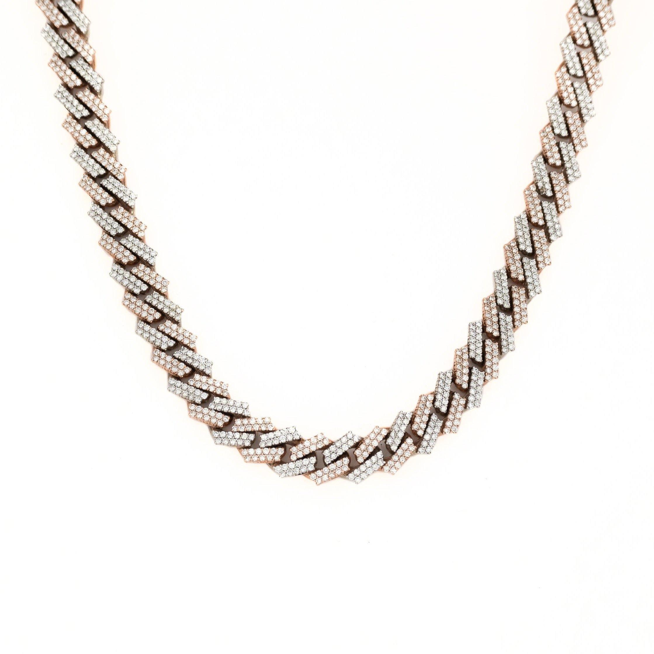 16.5mm 2 Tone Cuban Link Chain - Johnny Dang & Co
