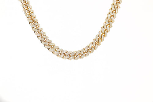 16.5mm Yellow Gold Cuban Link Chain