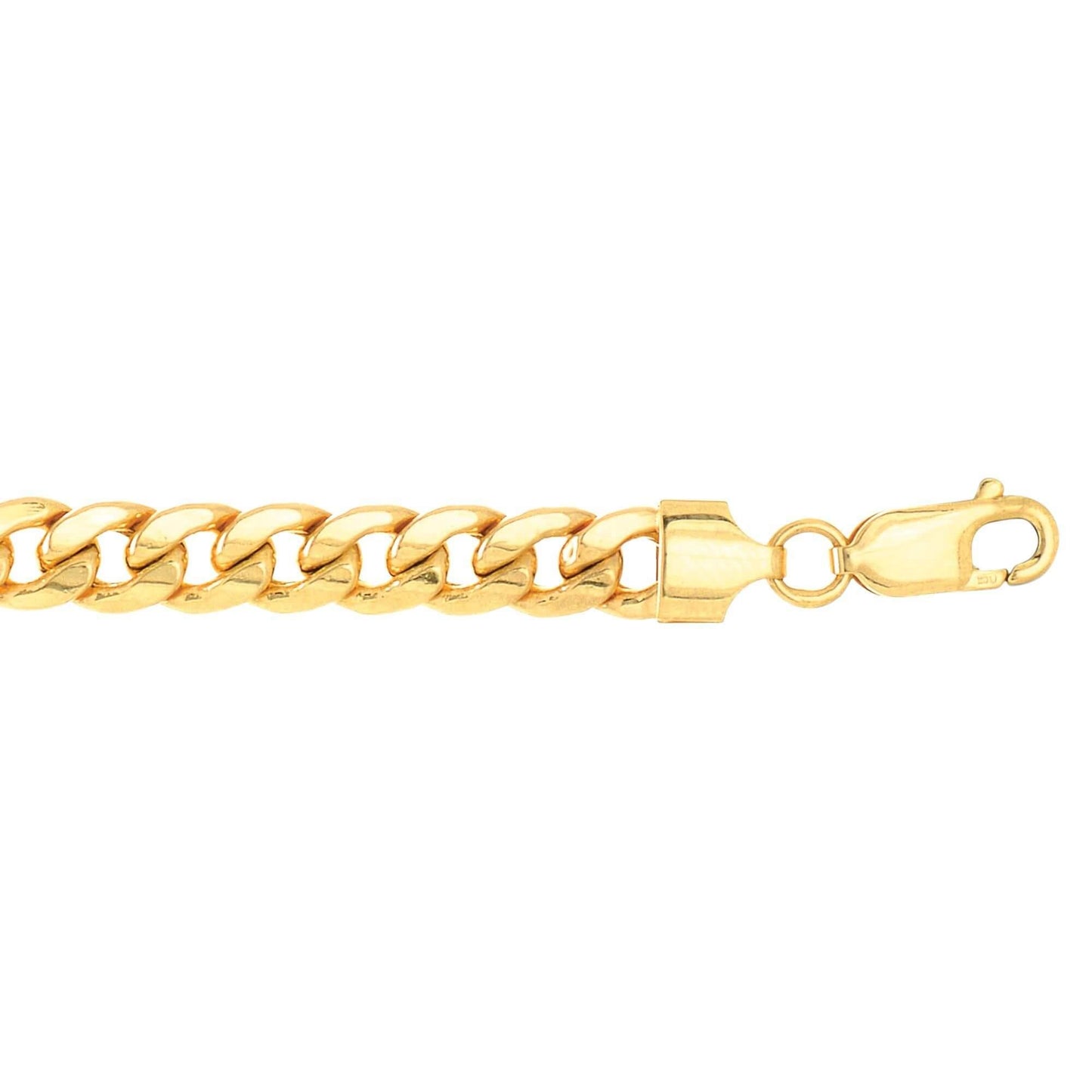 10K YG 22 inches 6mm Lite Miami CURB Necklace with Lobster Lock. - Johnny Dang & Co