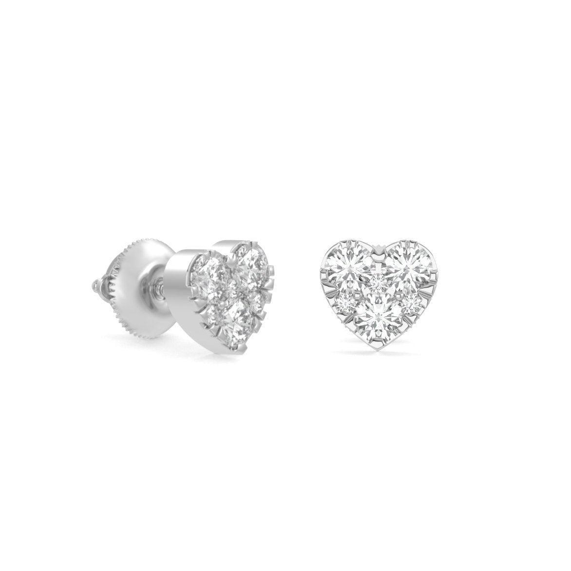 Heart Cluster Earrings - Johnny Dang & Co