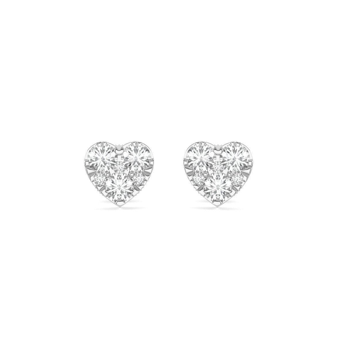 Heart Cluster Earrings - Johnny Dang & Co