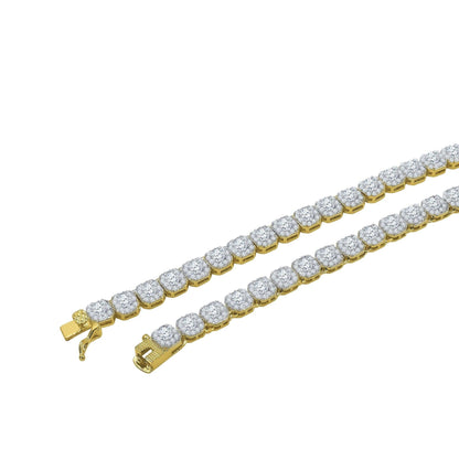 ICECUBE 5 MM 925 SILVER SQUARE TENNIS CHAIN | BMW9213572 - Johnny Dang & Co