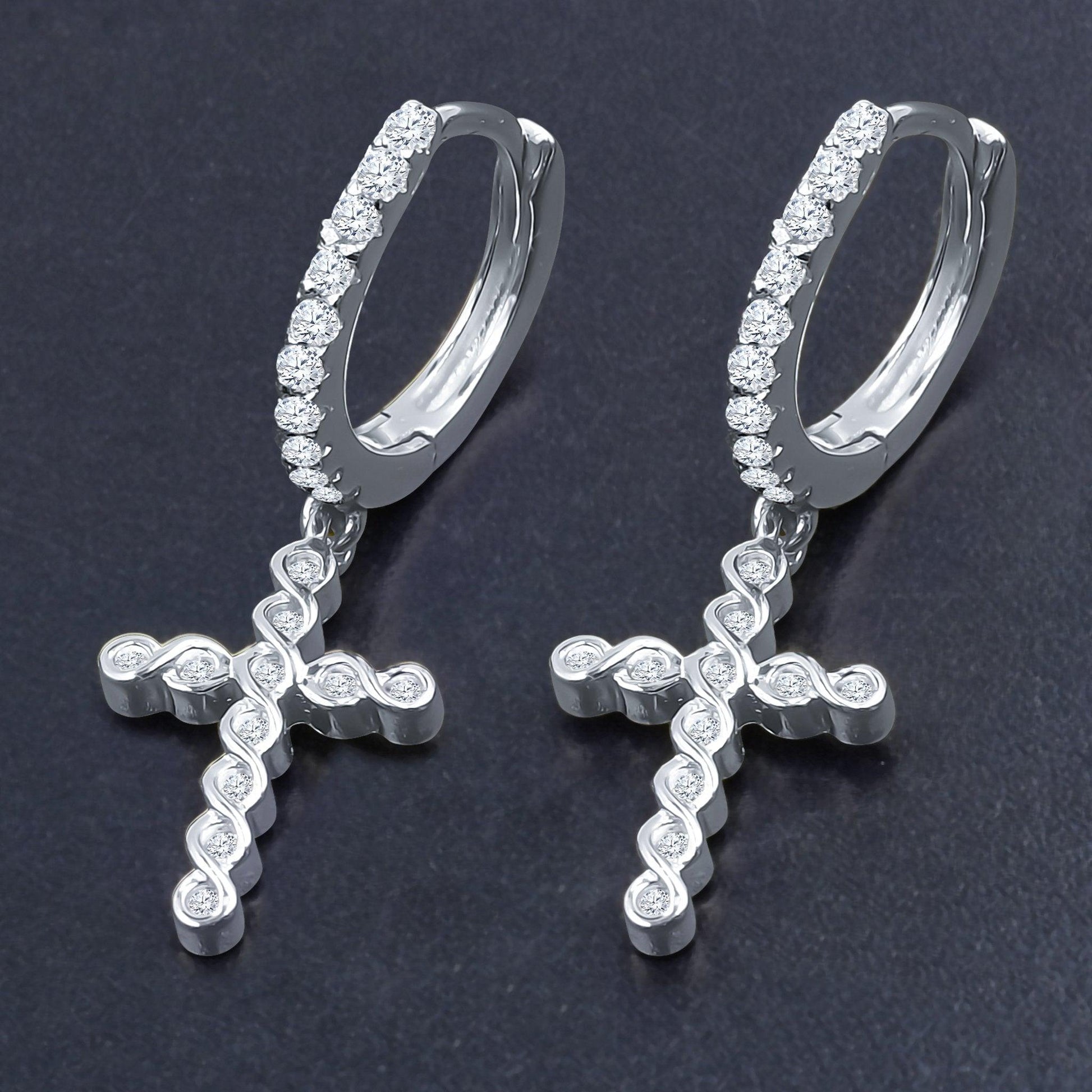 DOMINIQUE SILVER EARRINGS | BMW9214491 - Johnny Dang & Co
