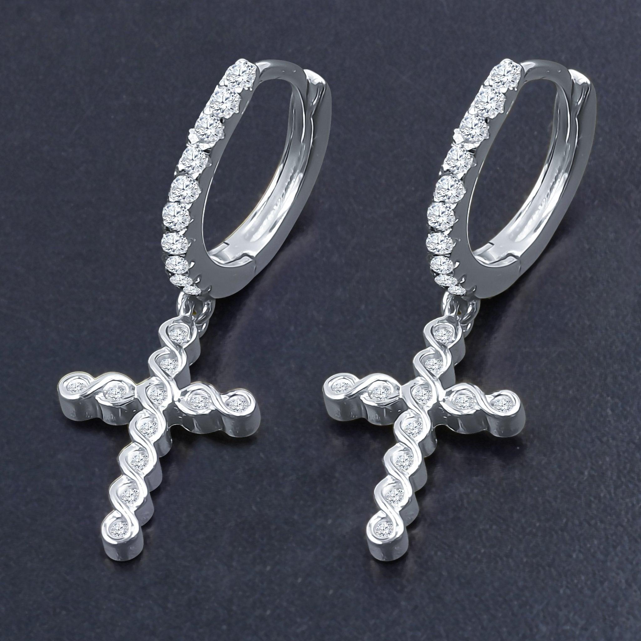 DOMINIQUE SILVER EARRINGS | BMW9214491 - Johnny Dang & Co