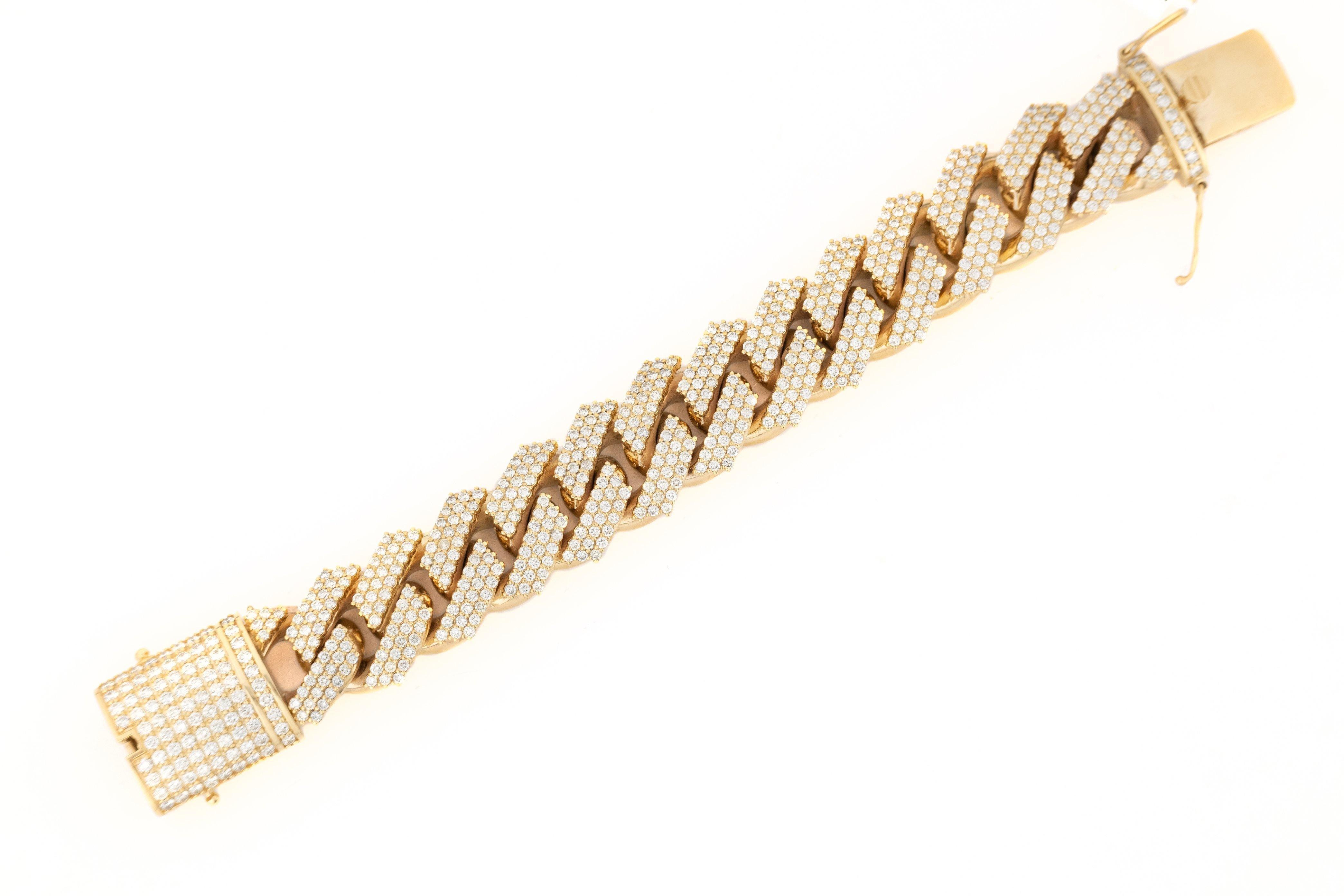 アクセサリー Johnny JDTK-227449- 20mm Cuban Yellow Gold Bracelet – Johnny Dang & Co
