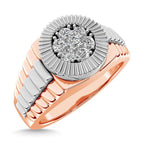 14K Two Tone 1 Cttw. Diamond Mens Ring - Johnny Dang & Co