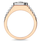 14K Two Tone 1 Cttw. Diamond Mens Ring - Johnny Dang & Co