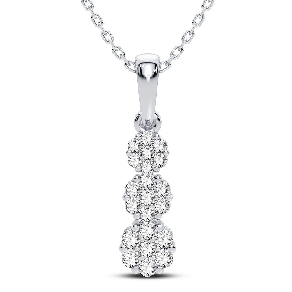 14K 1.00CT Diamond Pendant - Johnny Dang & Co