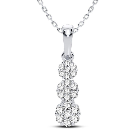 14K 1.00CT Diamond Pendant - Johnny Dang & Co