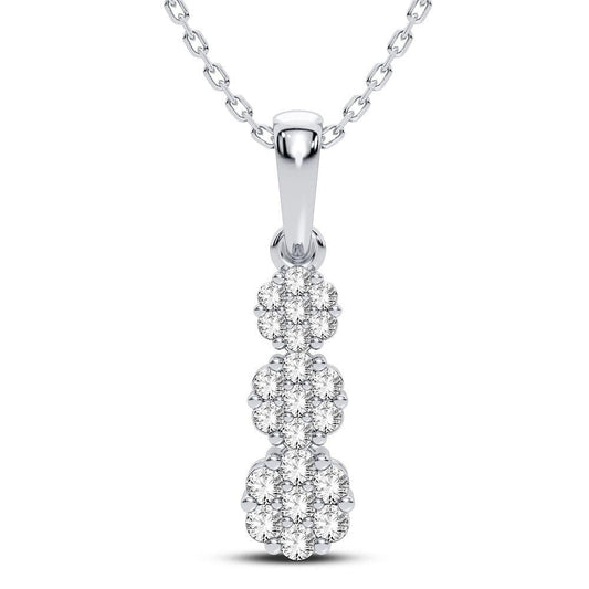 10K 0.50CT Diamond Pendant - Johnny Dang & Co