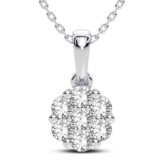 14K 0.50CT Diamond Pendant - Johnny Dang & Co