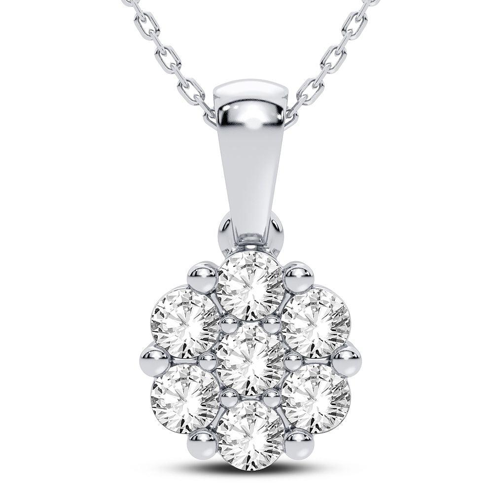 14K 1.00CT Diamond Pendant - Johnny Dang & Co