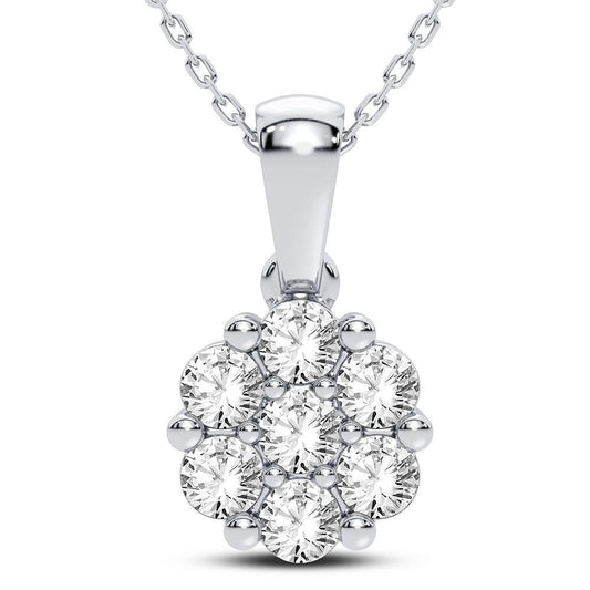 14K 1.00CT Diamond Pendant - Johnny Dang & Co