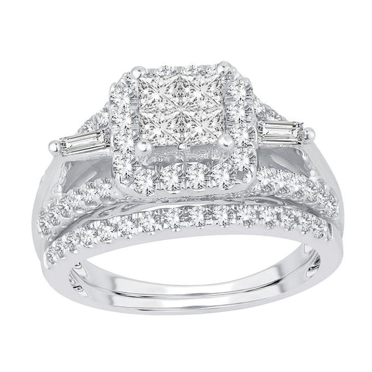 14K 1.50ct Diamond Bridal Ring - Johnny Dang & Co