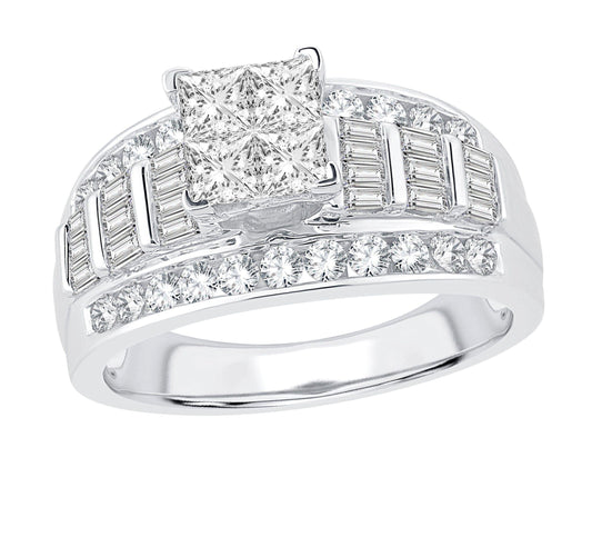14K 1.50ct Bridal Ring - Johnny Dang & Co