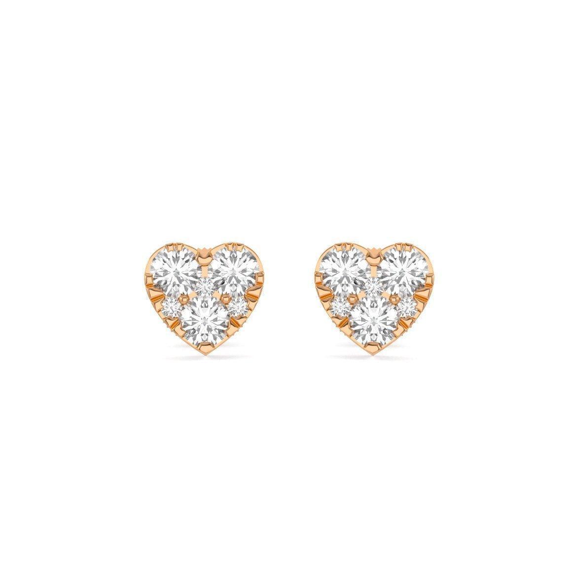 Heart Cluster Earrings - Johnny Dang & Co