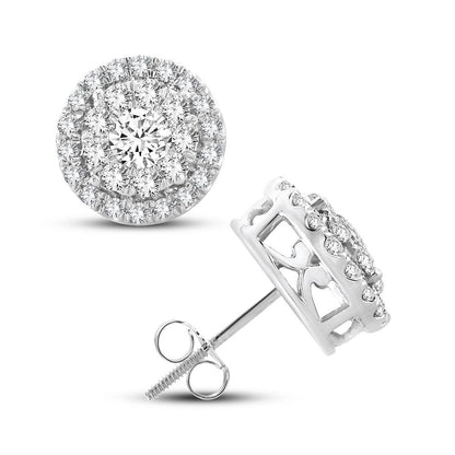 14K 1.01CT Diamond Earring - Johnny Dang & Co