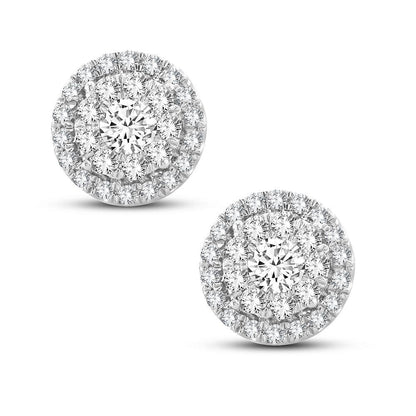 14K 1.01CT Diamond Earring - Johnny Dang & Co