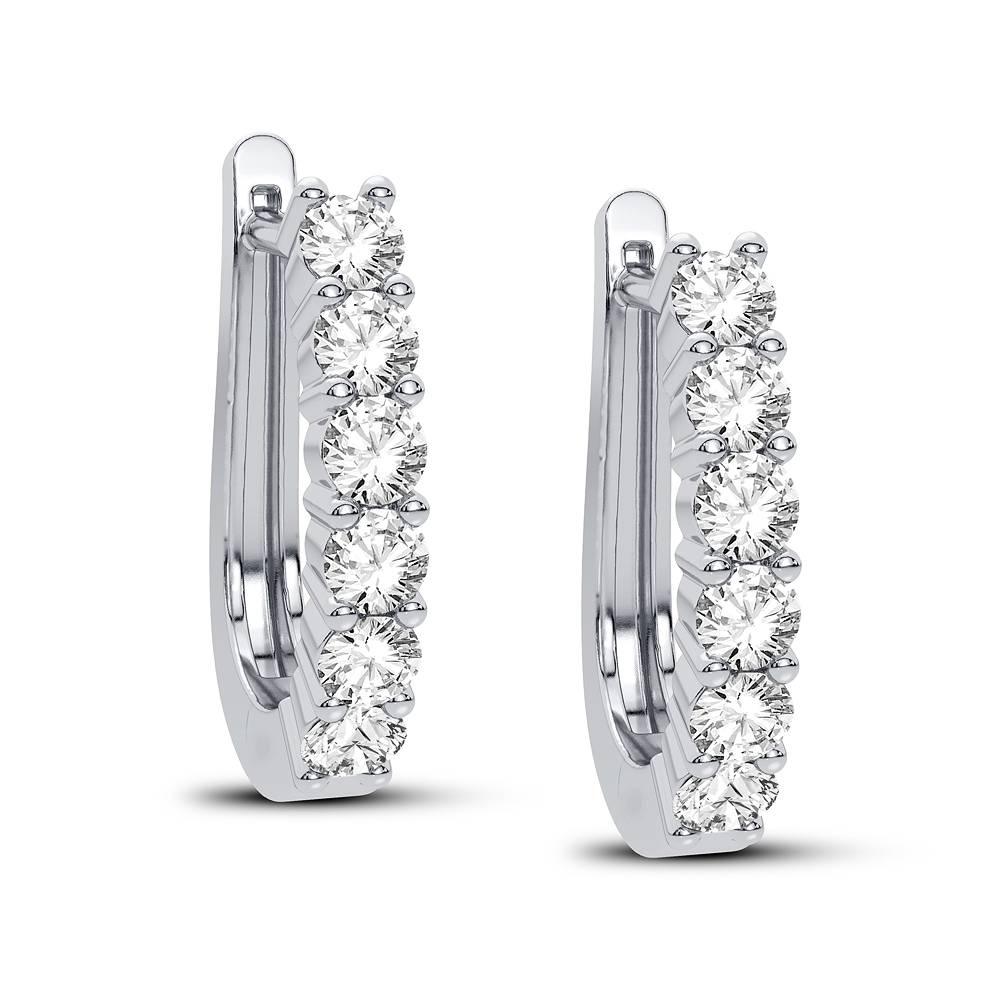 14K 1.00CT Diamond Earring - Johnny Dang & Co