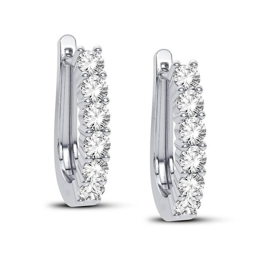14K 1.00CT Diamond Earring - Johnny Dang & Co