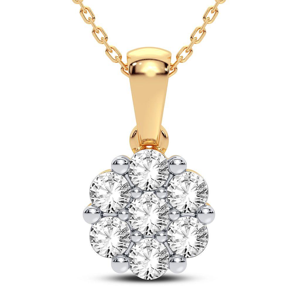 14K 1.00CT Diamond Pendant - Johnny Dang & Co