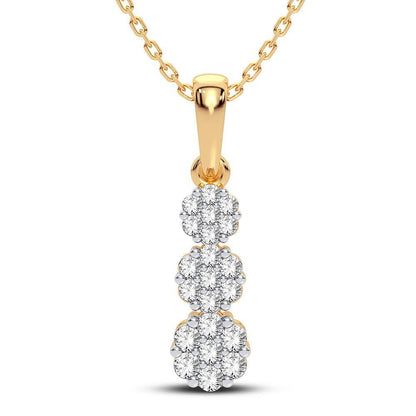 14K 0.25CT Diamond Pendant - Johnny Dang & Co