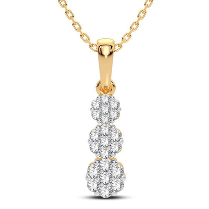 14K 1.00CT Diamond Pendant - Johnny Dang & Co