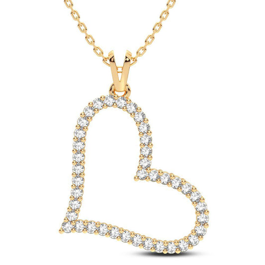 14K 0.50CT Diamond Pendant - Johnny Dang & Co