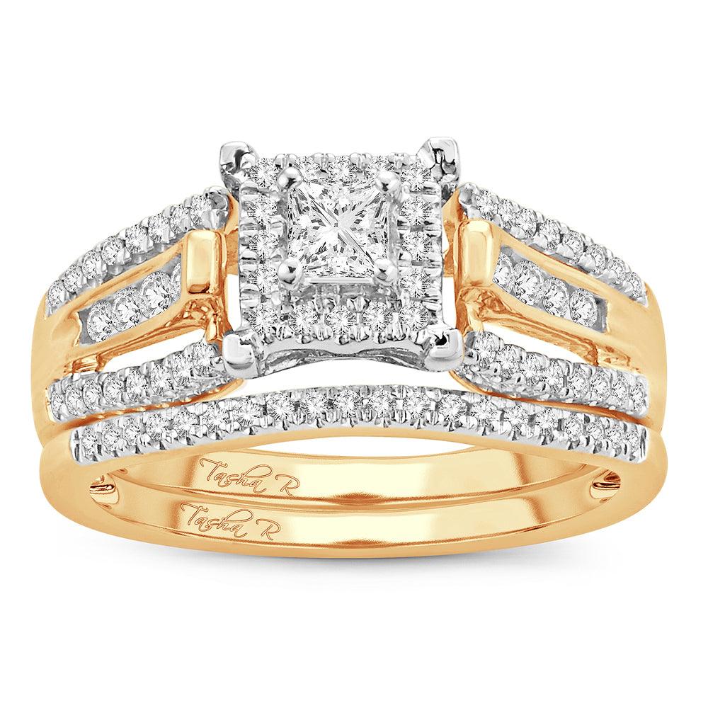 14K 0.52 Princess Cut Bridal - Johnny Dang & Co