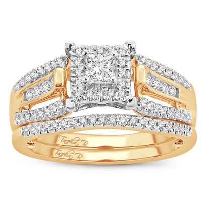 14K 0.52 Princess Cut Bridal - Johnny Dang & Co