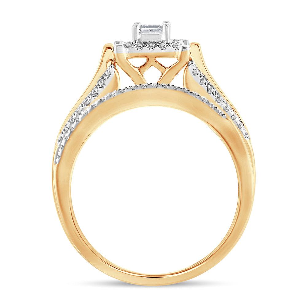 14K 0.52 Princess Cut Bridal - Johnny Dang & Co