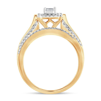 14K 0.52 Princess Cut Bridal - Johnny Dang & Co