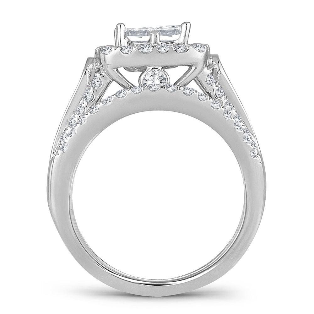 14K 2.25CT DIAMOND BRIDAL RING - Johnny Dang & Co