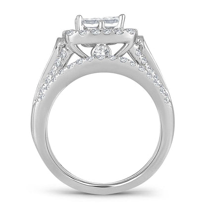 14K 2.25CT DIAMOND BRIDAL RING - Johnny Dang & Co