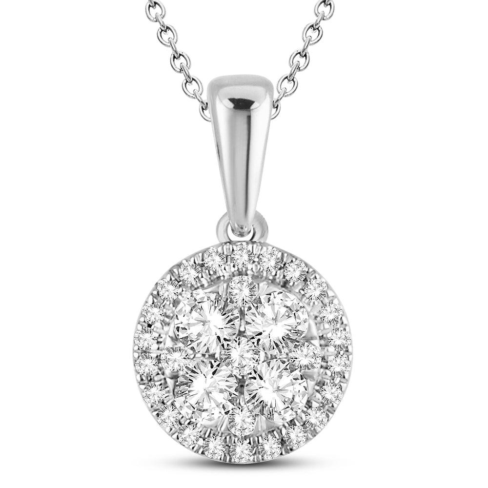 14K 0.50ct Diamond Pendant - Johnny Dang & Co