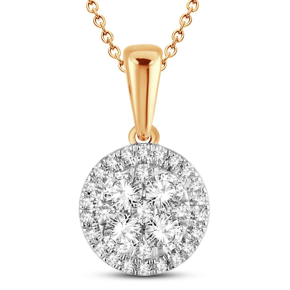 14K 0.50ct Diamond Pendant - Johnny Dang & Co